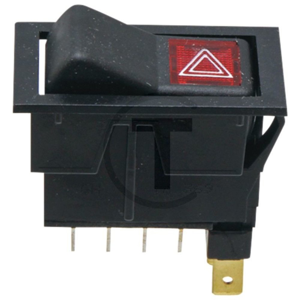 Rocker switch Hazard warning lights Tractor parts TechniekTotaal