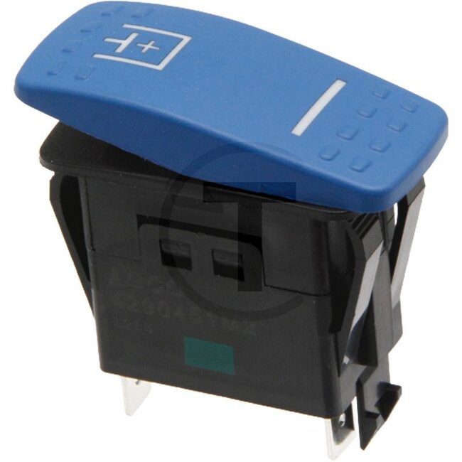 GRANIT Rocker switch Dual Flow (hydraulics) - 50715298, 4290451M2, 4290451M1 | Version: Circuit diagram: blue, 6 blade terminals