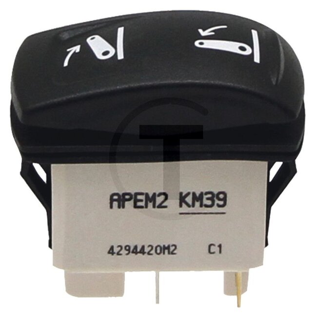 GRANIT Rocker switch Hydraulics (lifting unit) - 50750039, 4294420M4, 4294420M3, 4294420M2, 4294420M1, 4295567M11, 4270970M2, 4270970M3 | Version: Rear power lift: lift/lower, if 3782020M2 or 4270970M2 was originally installed, 1573013524X91 must also be ordered