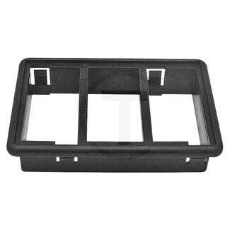 HELLA Montageleiste schwarz für 3 Schalter, Einbauöffnung 78 x 48,2 mm