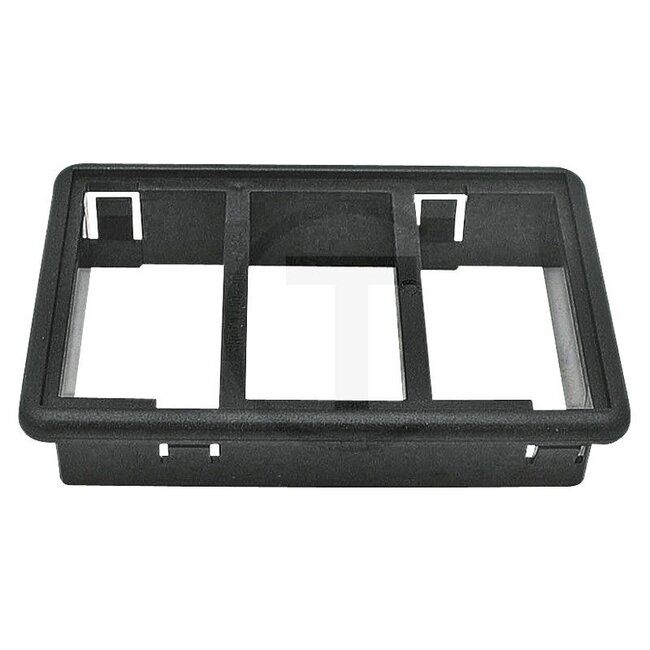 HELLA Montagepaneel zwart voor 3 schakelaars, inbouwopening 78 x 48,2 mm | 00028757, 50026943, 50029475, 8HG714504-001