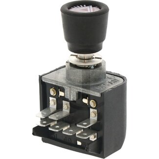 GRANIT Pull switch hazard lights 12 V, 7 blade connections 6,3 mm