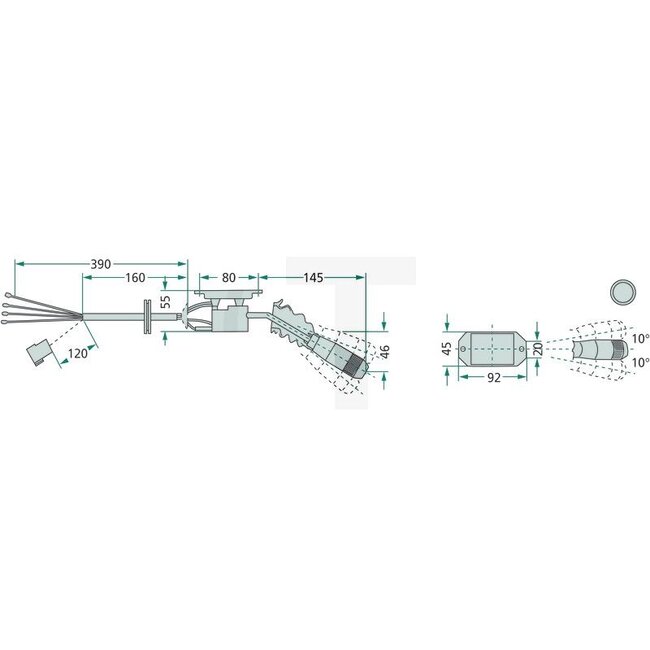 Cobo Multifunction switch horn, lighting, indicators | 7700019575, 1007113