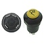 GRANIT Push button switch Rear work light - 50770490175, 133700580008, 139900580153, 11130200XX, 44554 | Version: 12/24 V, Yellow button, with lock, Ø 30 mm, 4 blade terminals 6.3 x 0.8 (31- S1- S- +), Dustproof and splashproof, With glass socket bulb 12 V / 1.2