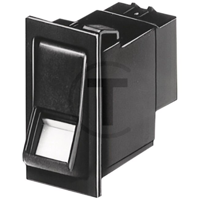 HELLA Rocker switch - 4556GM 004570221, 6GM004570221 | Connection: Flachsteckanschluss | To operate: Wippbetätigung | Switching function: I-0-II | Equipment: I-&gt;0&lt;-II | Connections: 8