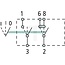 Kippschalter aus-an (1)-an (1+2), 4 Flachsteckanschlüsse