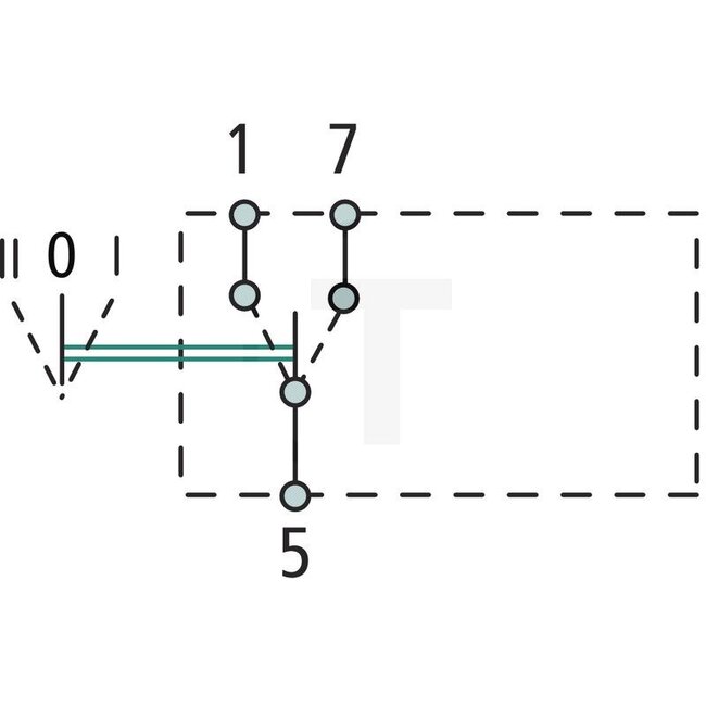 GRANIT Toggle switch locks in place 3 screw connection, 25 A, Ø 12 mm | HS639H2, 180589SAP
