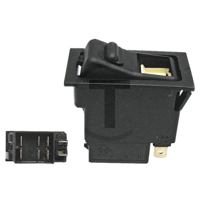 GRANIT Handbremsschalter elektrisch - 50711013 | Ausführung: mit Schaltsicherung, Sperre, Flachsteckanschluss