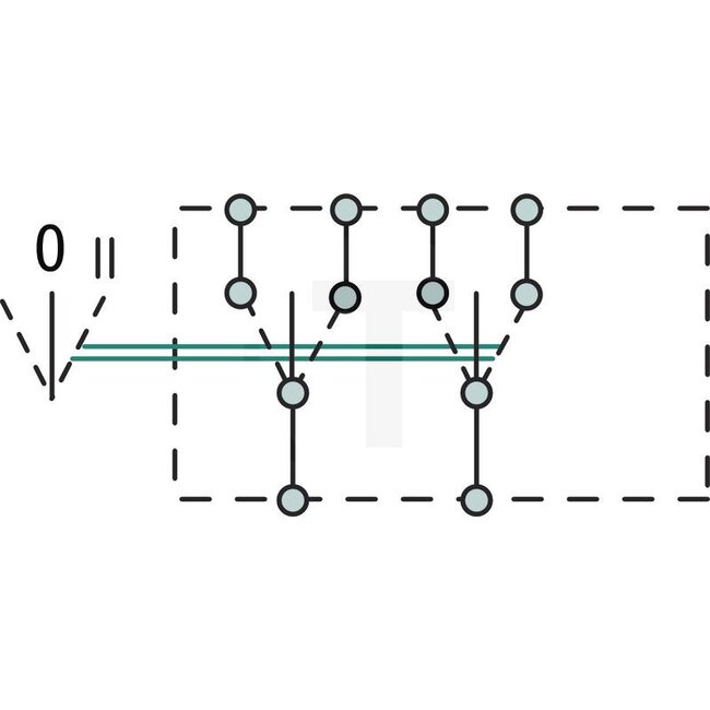 GRANIT Toggle switch Locks in place - 50700051 | Version: On/off/on switch, 6 blade terminals 6.3 mm, double changeover switch with separate 0 position, power rating 12 V: 25 A A | Connection pin / clamp: 6 | Power rating max. 12 V: 25 | Mounting Ø: 12,0 mm