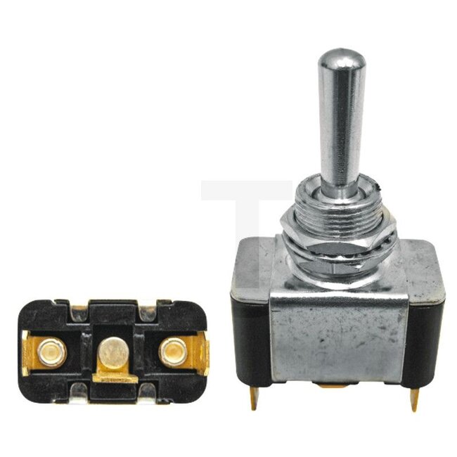 GRANIT Toggle switch Locks in place - 50700030, 38150700030 | Version: On/off/on switch, 3 blade terminals 6.3 mm, with 0 position | Connection pin / clamp: 3 | Power rating max. 12 V: 20 | Mounting Ø: 12,0 mm