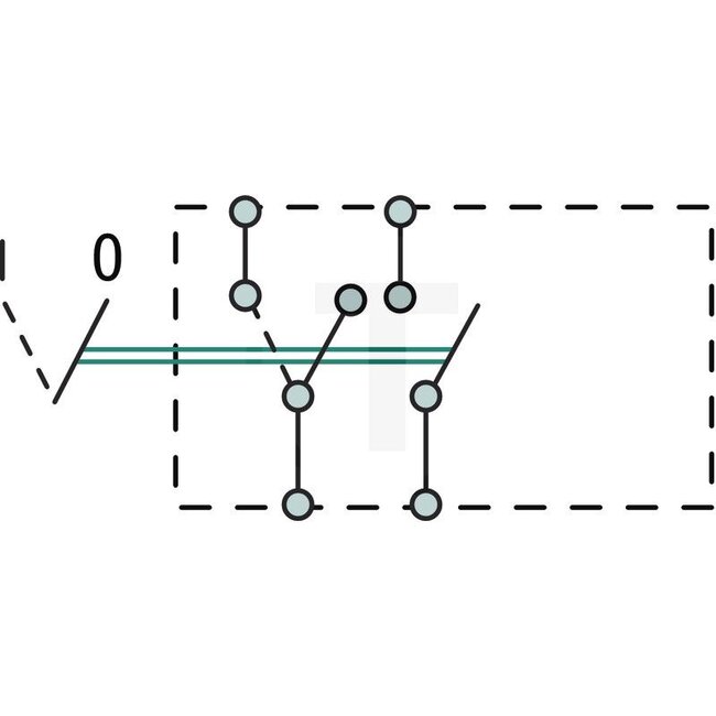 GRANIT Toggle switch Locks in place - 50700050, 180590, 20800115 | Version: On/off switch, 4 screw connections, double make contact, separate input and output | Connection pin / clamp: 4 | Power rating max. 12 V: 25 | Mounting Ø: 12,0 mm