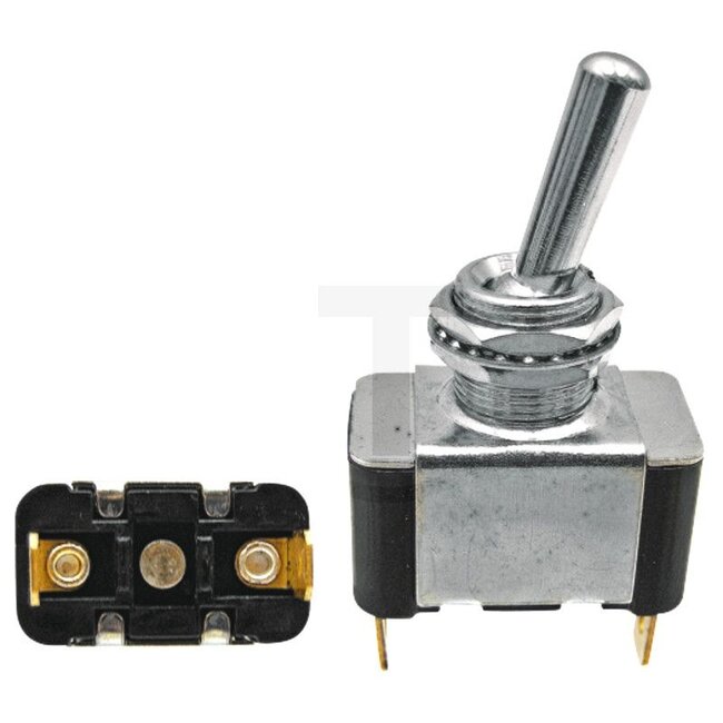 GRANIT Toggle switch Locks in place - 50700026, 4.4513, 180584, 30.21.19 | Version: On/off switch, 2 blade terminals 6.3 mm | Connection pin / clamp: 2 | Power rating max. 12 V: 20 | Mounting Ø: 12,0 mm