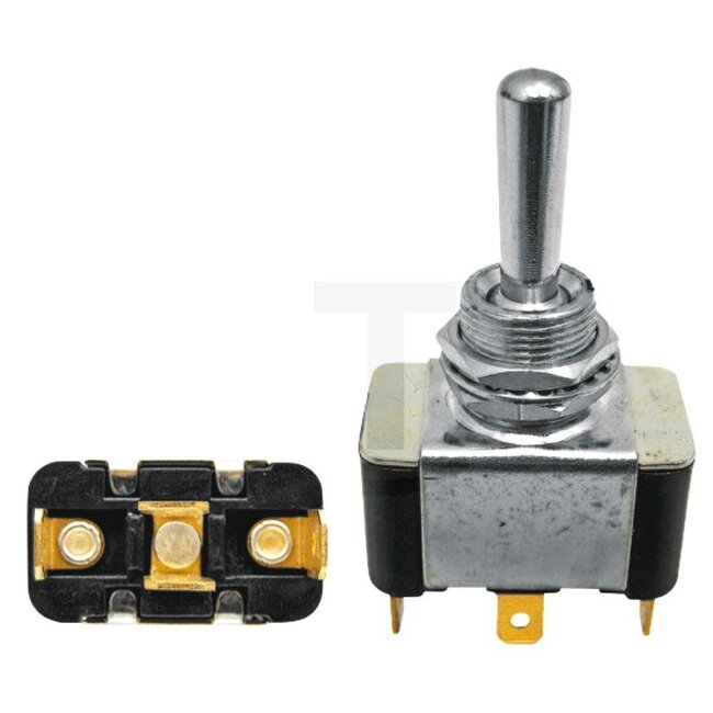 GRANIT Toggle switch Locks in place - 50700032 | Version: On/off switch, 4 blade terminals 6.3 mm, double made contact, separate input and output | Connection pin / clamp: 4 | Power rating max. 12 V: 20