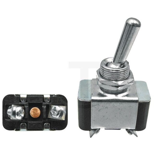 GRANIT Toggle switch Locks in place - 50700036 | Version: On/off switch, with 2 screw connections, Power rating 12 V: 10 A A | Connection pin / clamp: 2 | Power rating max. 12 V: 10 | Mounting Ø: 12,0 mm