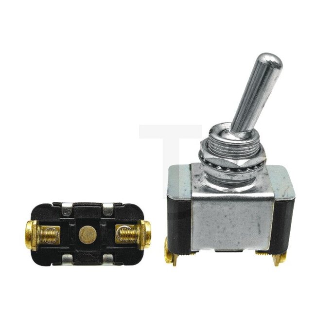 GRANIT Toggle switch Locks in place - 50700047 | Version: On/off switch, with 2 screw connections, Power rating 12 V: 25 A A | Connection pin / clamp: 2 | Power rating max. 12 V: 25 | Mounting Ø: 12,0 mm