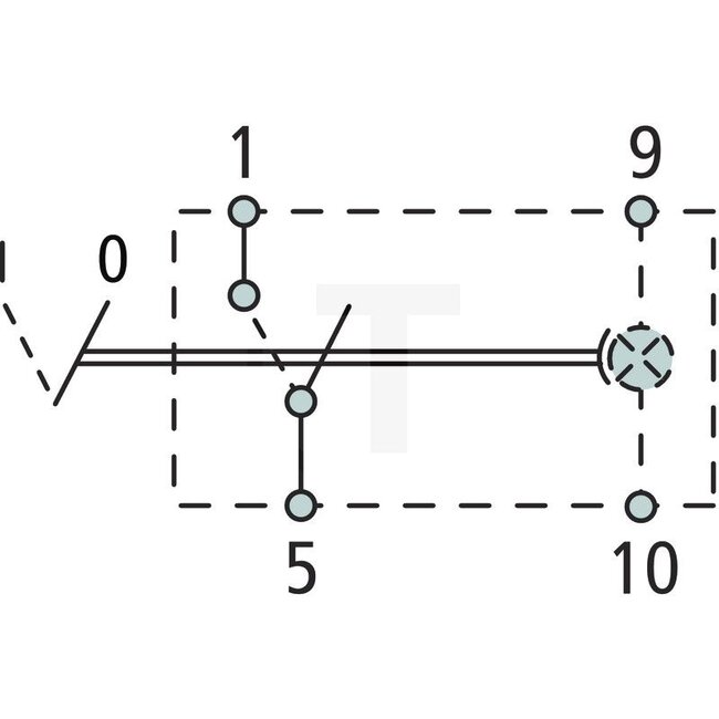 HELLA Vergrendelingsschakelaar Aan / uit - 4556EH 007832021, 6EH007832021 | Uitvoering: Eén stap, I - O, met een circuit, met locatie- en functieverlichting (zonder gloeilamp), 4 vlakstekkeraansluitingen, kantelbediening | Bediening van: Tuimelbediening | Schak