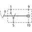 HELLA Latching switch On/off - 4556EH 007832021, 6EH007832021 | Version: Single-stage, I - O, With one circuit, With location and function light (without bulb), 4 blade terminals, rocker operation | To operate: Kippbetätigung | Switching function: Komfortfunkti