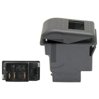 HELLA Tuimelschakelaar terugverend tweetraps, 45 mm, 5 aansluitingen