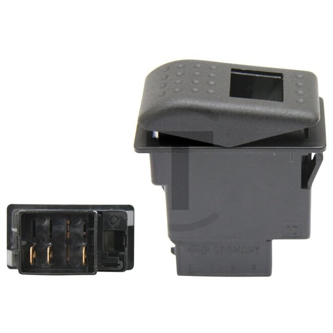HELLA Rocker switch returns to original position - 4556GM 007832241, 6GM007832241 | Version: Two-stage, with circuit, with 0 position and illumination, 3 switch positions, rocking actuation | To operate: Wippbetätigung | Length: 45 mm | Equipment: I-&gt;0&lt;-I