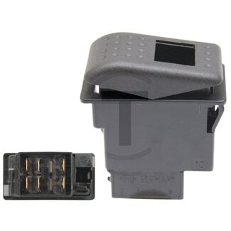 HELLA Tuimelschakelaar terugverend tweetraps, 2 schakelcircuits, 60 mm