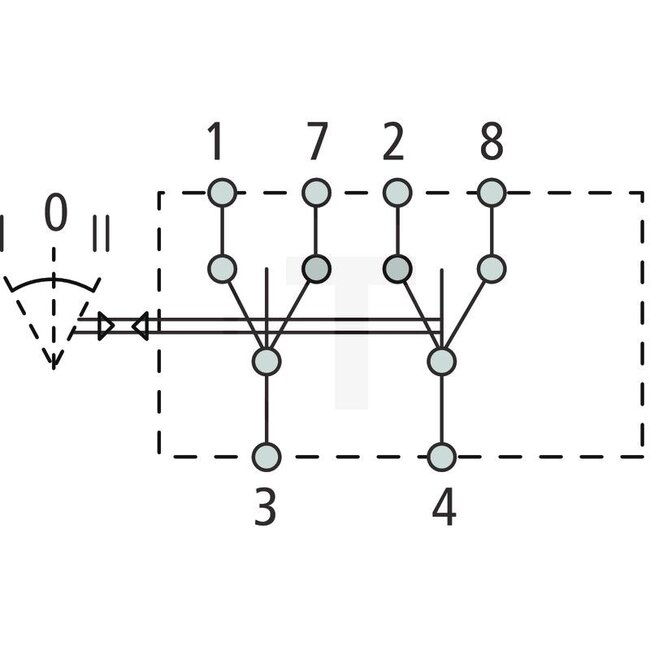 HELLA Tuimelschakelaar terugverend tweetraps, 2 schakelcircuits, 60 mm | 6GM007832261