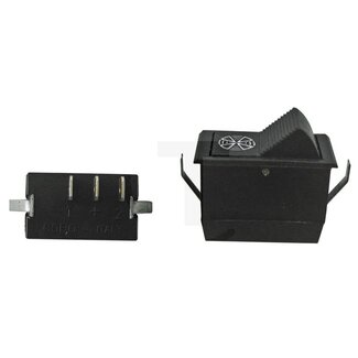 Cobo Tuimelschakelaar ventilator 12/24 V, 3 aansluitingen, 15 x 29 x 34 mm