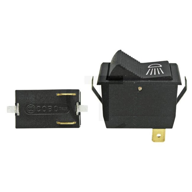 Cobo Rocker switch For headlights - 22713105000, 1020491 | Version: 12 V/24 V, On/off switch, 2 blade terminals, Installation dimension: 15 mm wide, 29 mm long and 34 mm high