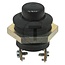 HELLA Drukknopschakelaar universeel - 4556JF 001571001, 6JF001571001, 6JF 001 571-001, 0009730300 | Uitvoering: voor inbouw, drukknop zwart, Normaal open contact, ruststand "Uit", 2 gecombineerde schroef-vlakstekkeraansluitingen, voor wanddikte tot maximaal 5 m