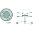 GRANIT Druckknopfschalter Schnell (Taster) - 50721006, 133700580010, 11245210XX | Ausführung: 12 / 24 Volt, Knopf gelb, ohne Arretierung, Ø 30 mm, 4 Flachsteckanschlüsse 6,3 x 0,8 (S1- S- 01- 0) , Staub- und Spritzwasserschutz