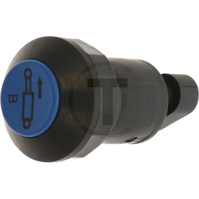 GRANIT Push button switch B- - 5070010857, 11928006 | Version: 16 volt switching voltage, knob blue, without lock, Ø 39 mm, AMP Superseal 1.5, 3-pin, thread M30 x 1