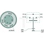 GRANIT Push button switch Lighting (headlights) - 50718003, 7700030856, 11110810XX | Version: 12/24 V, Green button, with lock, Ø 30 mm, 4 blade terminals 6.3 x 0.8 (31 - C - S1 - S), dustproof and splashproof, With glass socket bulb 12 V / 1.2 W