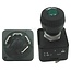 GRANIT Rotary switch Button with pilot light - 50770525201, 20000343 | Version: 2 switching steps, on/off, Protection class according to DIN 40 050 IP53, with socketless bulb, with interchangeable lenses: red, orange, green, 4 blade terminals 6.3 mm, power ratin