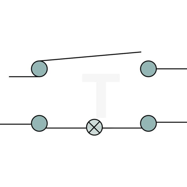 GRANIT Drehschalter Knopf mit Kontolllicht - 50770525201, 20000343 | Ausführung: 2 Schaltstufen, Ein / Aus, Schutzart nach DIN 40 050 IP53, mit sockelloser Glühlampe, mit auswechselbaren Linsen: rot, orange, grün, 4 Flachsteckanschlüsse 6,3 mm, Belastbarkeit: 12