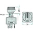 Rotary switch Button with pilot light (orange) - 50770525159, 50770525159, 20000361 | Version: On/off, button with light, protection class according to DIN 40 050 IP53, with socketless bulb 14 V, 80 mA, 4 blade terminals 6.3 mm, power rating: 12 V/15 A /