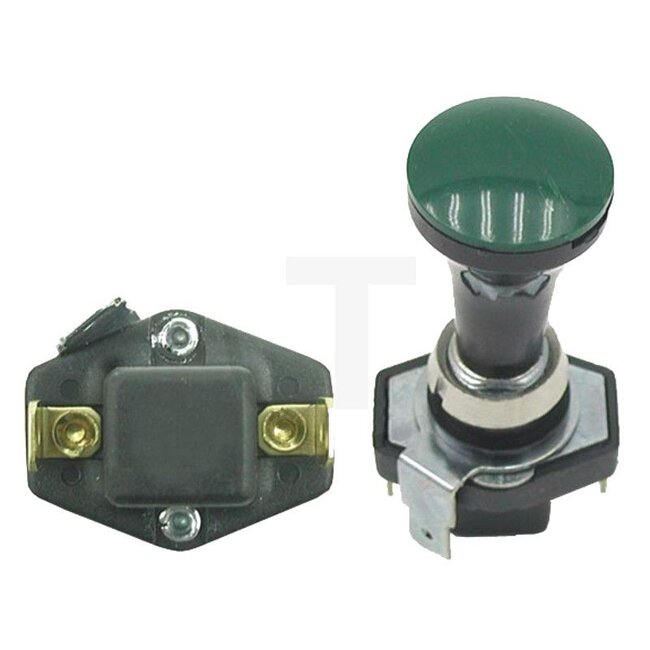GRANIT Zugschalter Ein/Aus Schalter - 50770511157, 180022 | Anschluss: Flachstecker (3 x 6,3 mm) | Belastbarkeit 12 V: 10 A | Belastbarkeit 24 V: 5 A | Einbau-Ø: 12,5 mm | Schaltfunktion: Ein/Aus Schalter | Nennspannung: 12 / 24 V | Ausführung: 12 / 24 Volt;, mi