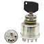Cobo Start switch With 2 keys - 22714174000, 1021379 | Version: 12 V, with 5 blade terminals, functions:, Preheat contact start, P: parking light, 0: off, 1: consumer, 2: start, Housing Ø 44 mm