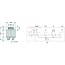 Cobo Start switch With 2 keys - 22714174000, 1021379 | Version: 12 V, with 5 blade terminals, functions:, Preheat contact start, P: parking light, 0: off, 1: consumer, 2: start, Housing Ø 44 mm