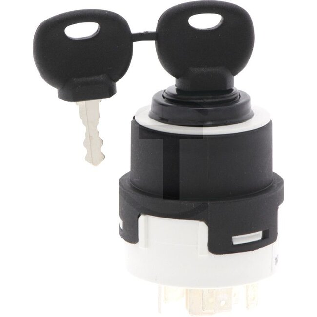 GRANIT Start switch With 2 keys - 5070010127, 50030507, 50020717, 4209846786, 09846786, 9846786, 20500204, 205 002 04 | Version: Operating voltage: 12 V/24 V, Connection: 10 blade terminals (6.3 x 0.8 / 9.5 x 1.2 mm), Locking cylinder / key with water protection