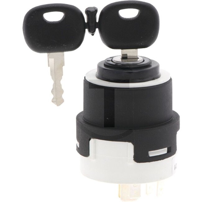 GRANIT Start switch With 2 keys - 5070010128, 20500301 | Version: Operating voltage: 12 V/24 V, Connection: 6 blade terminals (6.3 x 0.8 / 9.5 x 1.2 mm), Locking cylinder with protection against water, 2 keys (type A 14603), Number of switching operations: appro