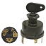Cobo Starter switch with 2 keys covered 12 V, blade terminal, preheating | 1021407