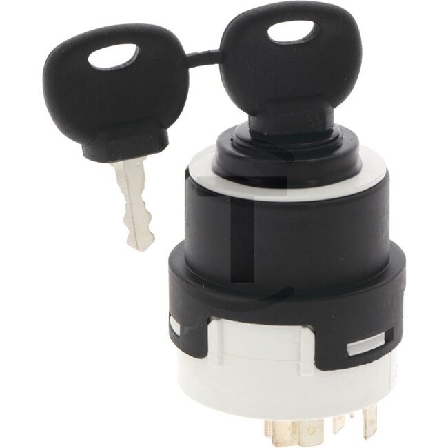 GRANIT Start switch With 2 keys - 5070010163, 20500803 | Version: Operating voltage: 12 V/24 V, Connection: 7 blade terminals (6.3 x 0.8 mm &amp; 9.5 x 1.2 mm), Locking cylinder / key with water protection, 2 keys (type B 14607), Max. voltage drop: 250 mV, Numbe
