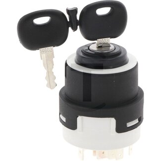 GRANIT Glühanlassschalter 12 - 24 V, 9 Stecker, 0-1-2-3, Wasserschutz