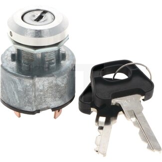 GRANIT Ignition lock E11 12 - 24 volt, built-in-Ø 22 mm, 3x cable lug 6,3 mm