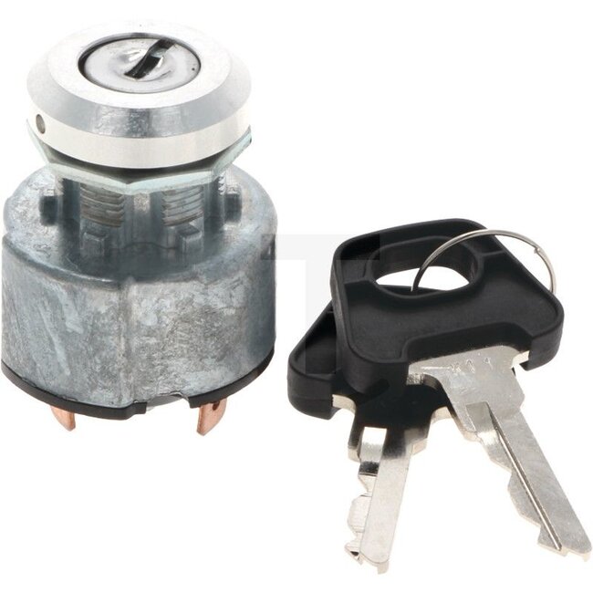 GRANIT Key-operated ignition switch E11 - 5070010101, 27816540, 20500306, 205 003 06, 0521582 | Version: Key can only be removed in the off position, Position: 0: off, 1: on, 2: start, Operating voltage: 12 - 24 V | Connection: 3x cable lug 6.3 mm | Mounting Ø: