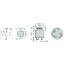 Cobo Starter switch with key 12 V, blade terminal, steps 0-2, Ø 40 mm | 1021369