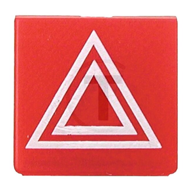 HELLA Symbol Warnblinklicht - 4559XT 713630391, 00024890, 50011315, 50115759, 50220488, 9XT713630-391, 9XT 713 630-391, 0009383501, 0525926 | Farbton: rot | passend für: HELLA Schalter Serien 4570 und 7832 | Symbol: Warndreieck