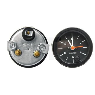 GRANIT Uhr schwarzer Ring 12 V Ø 52 mm