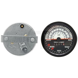 GRANIT Traktormeter Ø 100 mm, 0 - 30 km/h, 500 - 2500 U/min, 45°