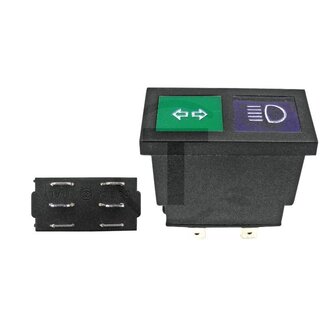 Cobo Controlelamp groen + blauw, grootlicht, knipperlicht