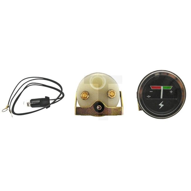 GRANIT Amperemeter 12 V, Ø 52 mm, -rot / +grün, Schraubanschluss | 908430M1, 109907